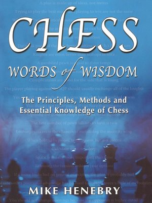 cover image of Chess Words of Wisdom